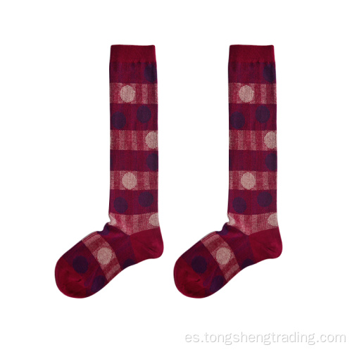 Knee High Wave Point Joyful Feliz Lady Socks